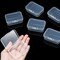 24 Packs Small Clear Plastic Beads Storage Containers Box with Hinged Lid for Storage of Small Items, Crafts, Jewelry, Hardware (2.5 x 1.7 x 0.8 Inches)